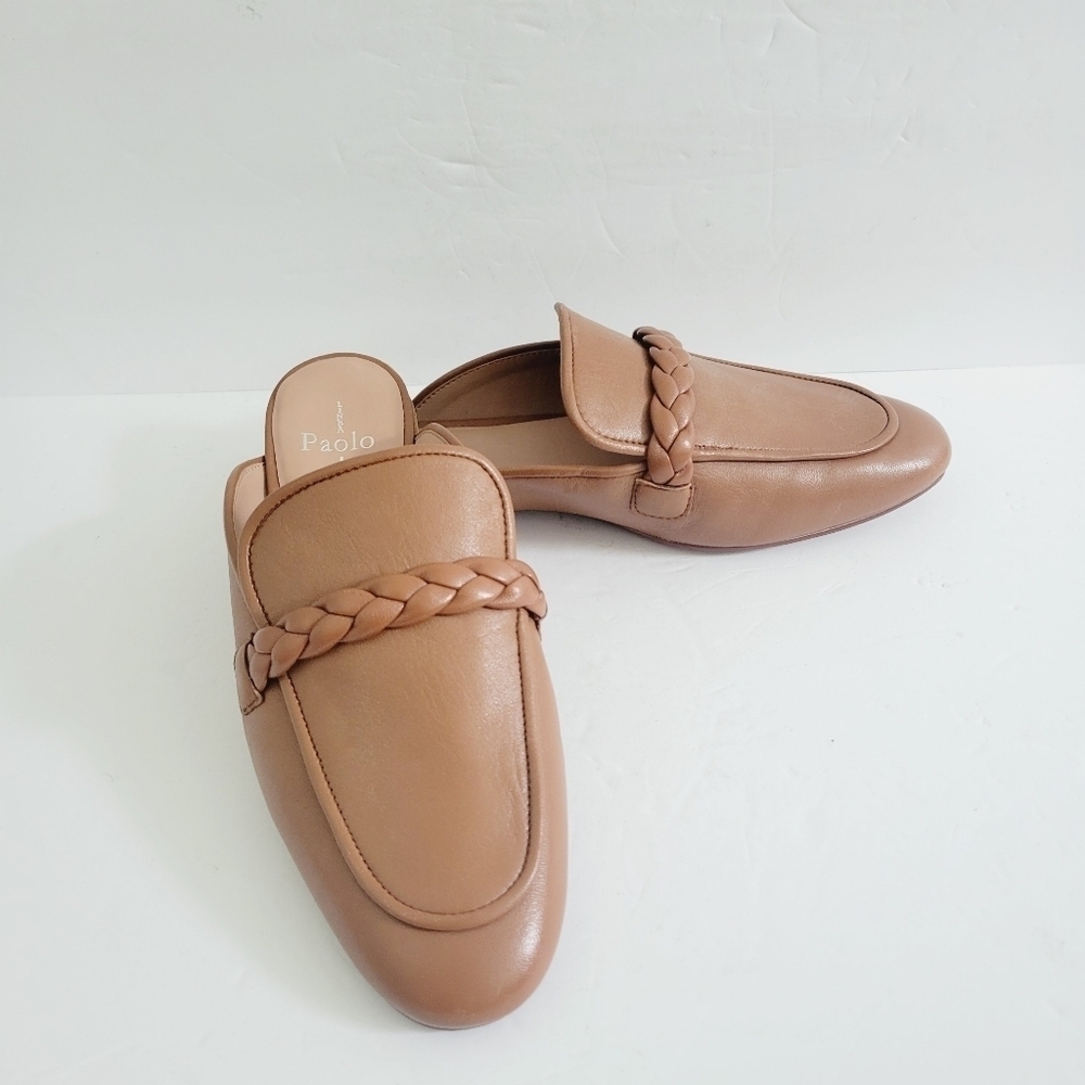 NEW Linea Paolo Brown Slip On Mules Size 8